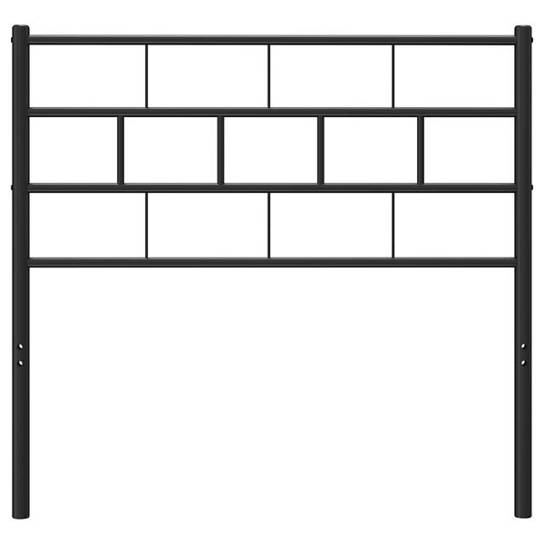 vidaXL Cabeceira de substitui&ccedil;&atilde;o 75 cm metal preto