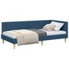 vidaXL Estrutura de Cama de Canto Azul 90 cm x 200 cm Veludo