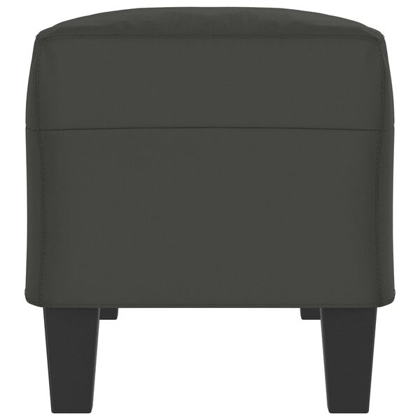 vidaXL Banco 100x35x41 cm tecido de microfibra cinzento-escuro