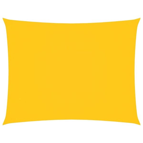 vidaXL Para-sol estilo vela tecido oxford retangular 3,5x5 m amarelo