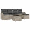 vidaXL Conjunto de Sof&aacute; de Jardim 6 unid. Rattan Sint&eacute;tico