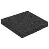vidaXL Tapete de P&aacute;tio em Granulado de Borracha Preto 9 x 9 x 1 cm
