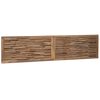 vidaXL Cabeceira de Cama Natural Madeira de Teca S&oacute;lida