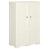 vidaXL Arm&aacute;rio de pl&aacute;stico 79x43x125 cm design de madeira cor baunilha
