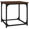 vidaXL Mesa de apoio 40x40x40 cm derivados madeira carvalho castanho