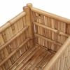 vidaXL Cama Elevada Castanho 90 x 35 x 70 cm Bambu