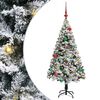 vidaXL &Aacute;rvore de Natal Artificial Branco 150 cm PVC, A&ccedil;o e Pl&aacute;stico