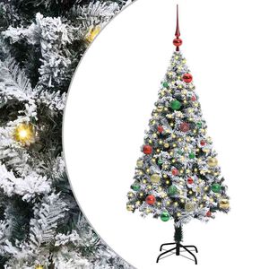 vidaXL &Aacute;rvore de Natal Artificial Branco 150 cm PVC, A&ccedil;o e Pl&aacute;stico