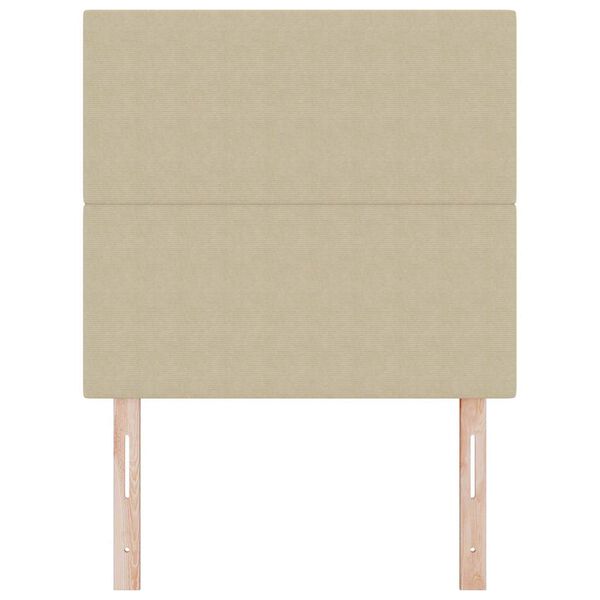 vidaXL Cabeceira com cabeceira Cinza Verde Claro 80 cm Couro Sint&eacute;tico