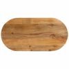 vidaXL Tampo de mesa oval 140x60x2,5 cm madeira de mangueira maci&ccedil;a