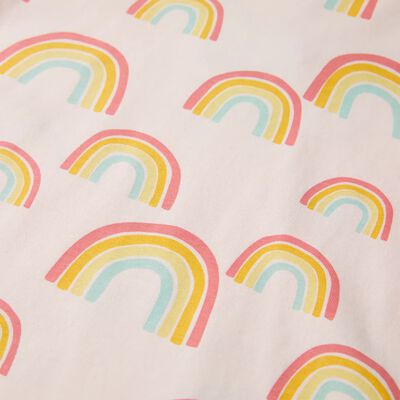 Pijama de manga curta para criança rosa-suave 92