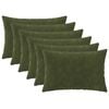 vidaXL Capa almofada 6 pcs HEERLEN Verde 30 x 50 cm