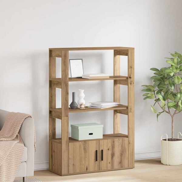 vidaXL Buffet carvalho artisiano 30 x 80 x 119,5 cm Madeira processada