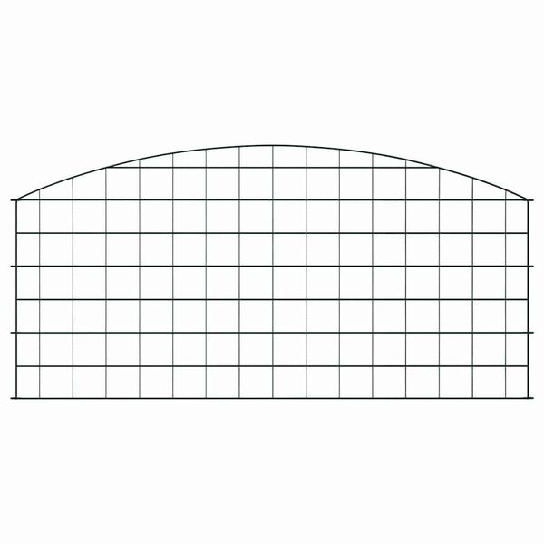 vidaXL Conjunto de Cerca para Lago 5 pcs Verde 100 x 50 cm A&ccedil;o