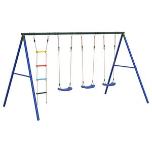 vidaXL Conjunto de baloi&ccedil;o para exterior com baloi&ccedil;os e escada