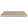 vidaXL Prateleiras parede suspensas 4 pcs 60x23,5x3,8 cm MDF carvalho