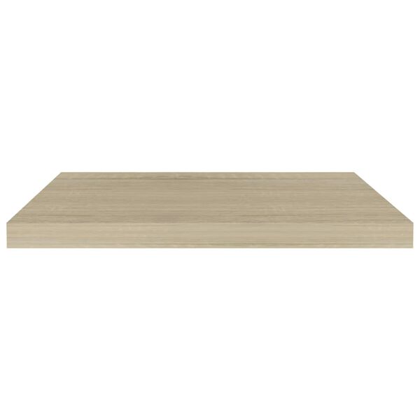 vidaXL Prateleiras parede suspensas 4 pcs 60x23,5x3,8 cm MDF carvalho