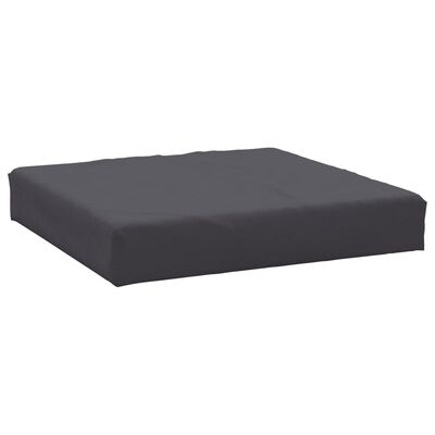 vidaXL Almofadão para sofá de paletes 60x60x8 cm tecido antracite
