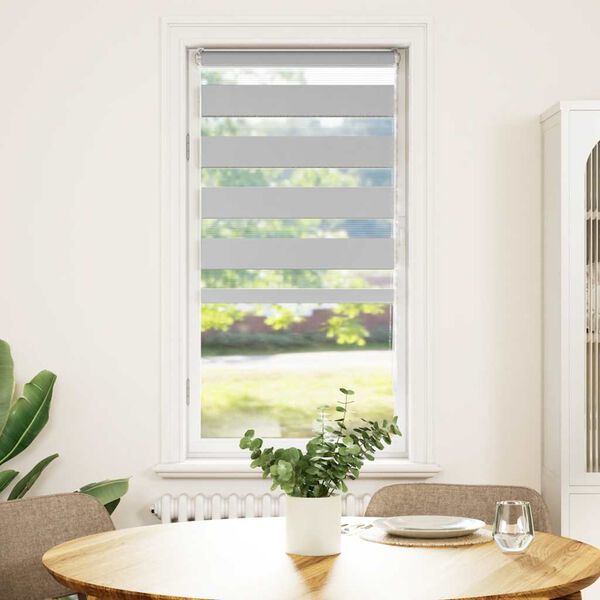 vidaXL Cortina de zebra 65x150 cm largura do tecido 60,9 cm poli&eacute;ster