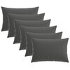 vidaXL Capa almofada 6 pcs HEERLEN Antracite 50 x 70 cm Poli&eacute;ster