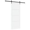 vidaXL Porta Deslizante ORKDAL Branco e Preto 93 x 232 cm