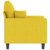 vidaXL Poltrona 60 cm tecido amarelo-claro