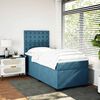 vidaXL Cama boxspring com colch&atilde;o 90x190 cm veludo azul