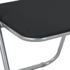 vidaXL Cadeira Dobr&aacute;vel 8 pcs Preto e Cinza 48 x 43,5 x 81 cm