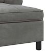 vidaXL Chaise Lounge com almofada Cinza Escuro 91 x 157 x 91 cm Veludo