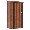 vidaXL Abrigos de jardim Castanho 103 x 74 x 200 cm Metal