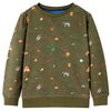 Sweatshirt para crian&ccedil;a cor caqui 116