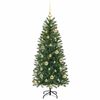 vidaXL &Aacute;rvore de Natal Artificial com 150 LEDs Verde 120 cm PE e PVC
