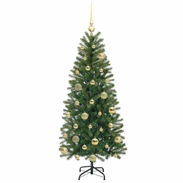 vidaXL &Aacute;rvore de Natal Artificial com 150 LEDs Verde 120 cm PE e PVC