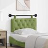 vidaXL Cabeceira Suspensa Verde Claro 90 x 55 x 7 cm Veludo