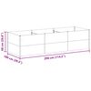 vidaXL Canteiro de jardim elevado 290 x 100 x 68 cm A&ccedil;o Galvanizado
