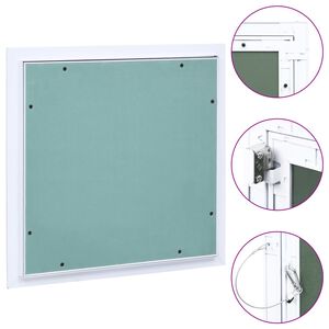vidaXL Painel acesso moldura de alum&iacute;nio e gesso cartonado 200x200 mm