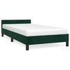 vidaXL Estrutura de cama sem colch&atilde;o 80x200 cm veludo verde-escuro