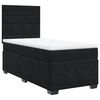 vidaXL Cama com molas/colch&atilde;o 80x200 cm veludo preto