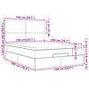 vidaXL Estrutura cama otomana colch&atilde;o 140x200cm tecido cinzento claro