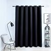 vidaXL Cortina blackout com argolas em metal 290x245 cm preto