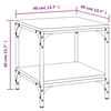 vidaXL Mesas de apoio 2 pcs 40x40x40 cm derivados madeira sonoma