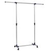 vidaXL Suporte roupas ajust&aacute;vel a&ccedil;o inoxid&aacute;vel 165x44x150 cm prateado