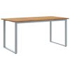 vidaXL Mesa de Jardim Cinzeto 160 x 80 x 75 cm