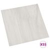 vidaXL Pranchas de Piso 55 pcs Creme 5,11 m&sup2; PVC