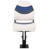 vidaXL 2 pcs conjunto assento de barco dobr&aacute;vel com encosto alto