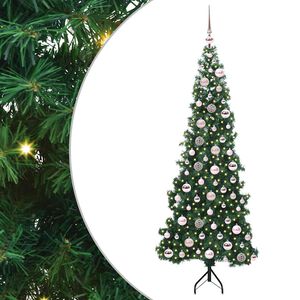 vidaXL &Aacute;rvore de Natal artificial de canto Verde 180 cm PVC e Metal