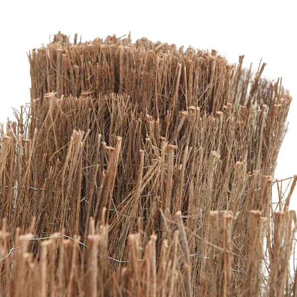 vidaXL Cerca de ramagem Castanho 600 x 125 cm Madeira de Galho