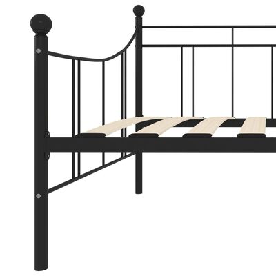 vidaXL Estrutura sofá-cama 90x200 cm metal preto