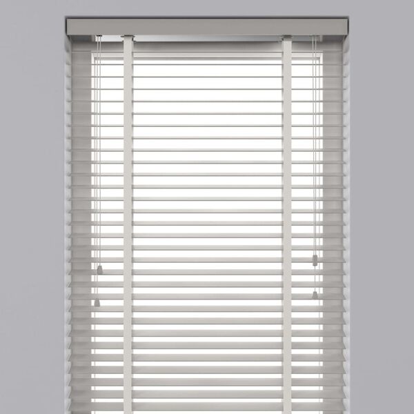 Decosol Persianas horizontais em madeira 50 mm 80x180 cm branco