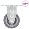 vidaXL 24 pcs Rodas fixas 50 mm